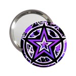 Purple Star 2.25  Handbag Mirror
