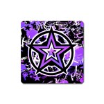 Purple Star Magnet (Square)
