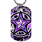 Purple Star Dog Tag (One Side)
