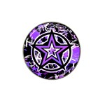 Purple Star Hat Clip Ball Marker (4 pack)