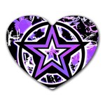 Purple Star Mousepad (Heart)