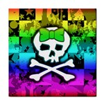 Rainbow Skull Tile Coaster