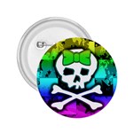 Rainbow Skull 2.25  Button