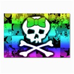 Rainbow Skull Postcard 4 x 6  (Pkg of 10)