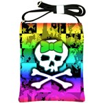 Rainbow Skull Shoulder Sling Bag