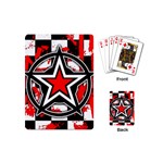 Star Checkerboard Splatter Playing Cards (Mini)