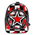 Star Checkerboard Splatter School Bag (XL)