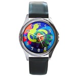 Mother&Baby Round Metal Watch
