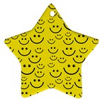 Smiley Face Ornament (Star)