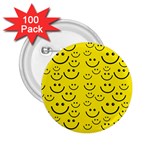 Smiley Face 2.25  Button (100 pack)