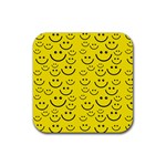 Smiley Face Rubber Coaster (Square)