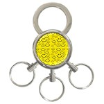 Smiley Face 3-Ring Key Chain