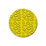 Smiley Face Rubber Coaster (Round)