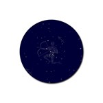 Sagittarius Stars Rubber Round Coaster (4 pack)