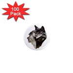 Wolf Head  1  Mini Magnet (100 pack) 