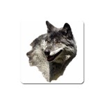 Wolf Head  Magnet (Square)