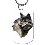 Wolf Head  Dog Tag (One Side)