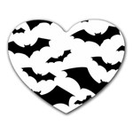 Deathrock Bats Heart Mousepad