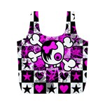 Emo Scene Girl Skull Full Print Recycle Bag (M)