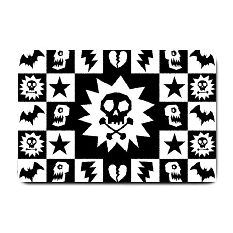 Gothic Punk Skull Small Doormat from ArtsNow.com 24 x16  Door Mat
