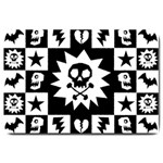 Gothic Punk Skull Large Doormat