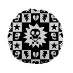 Gothic Punk Skull Standard 15  Premium Round Cushion 