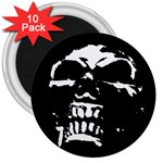 Morbid Skull 3  Magnet (10 pack)
