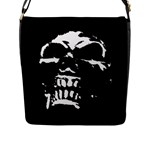 Morbid Skull Flap Closure Messenger Bag (L)
