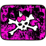 Punk Skull Princess Fleece Blanket (Mini)