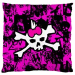 Punk Skull Princess Standard Flano Cushion Case (Two Sides)
