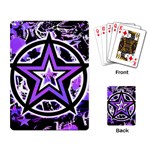 Purple Star Playing Cards Single Design (Rectangle)
