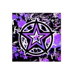 Purple Star Satin Bandana Scarf