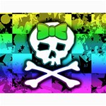 Rainbow Skull Canvas 36  x 48 
