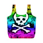 Rainbow Skull Full Print Recycle Bag (M)