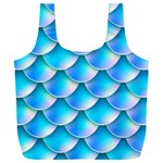 Mermaid Tail Blue Full Print Recycle Bag (XXL)