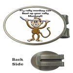 Rally Monkey Money Clip (Oval)