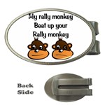 Rally Monkey 2 Money Clip (Oval)