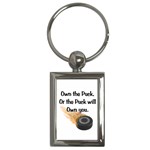 Own The Puck Key Chain (Rectangle)