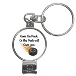 Own The Puck Nail Clippers Key Chain