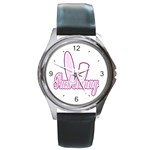 Puck Bunny 2 Round Metal Watch