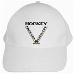Hockey Face-Off White Cap