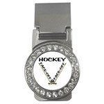 Hockey Face-Off Money Clip (CZ)