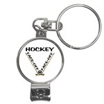 Hockey Face-Off Nail Clippers Key Chain