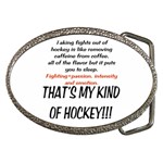 My Kind Of Hockey Belt Buckle