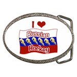 Russian Hockey Belt Buckle