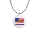 American Women s Hockey 1  Button Necklace