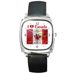 Truly Canadian Square Metal Watch
