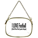 I LOVE Football Cosmetic Bag (Two Sides)