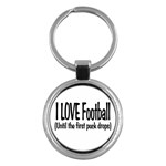 I LOVE Football Key Chain (Round)