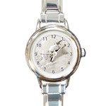Goat Mother and Baby Round Italian Charm Watch